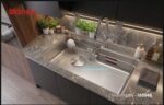 Chậu rửa bát Moomton M8048 inox SUS304 vân sần chống xước - Ảnh 3