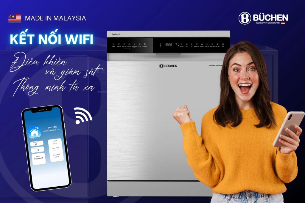 MÁY RỬA BÁT BUCHEN SMS80EU14MKS SERI 2