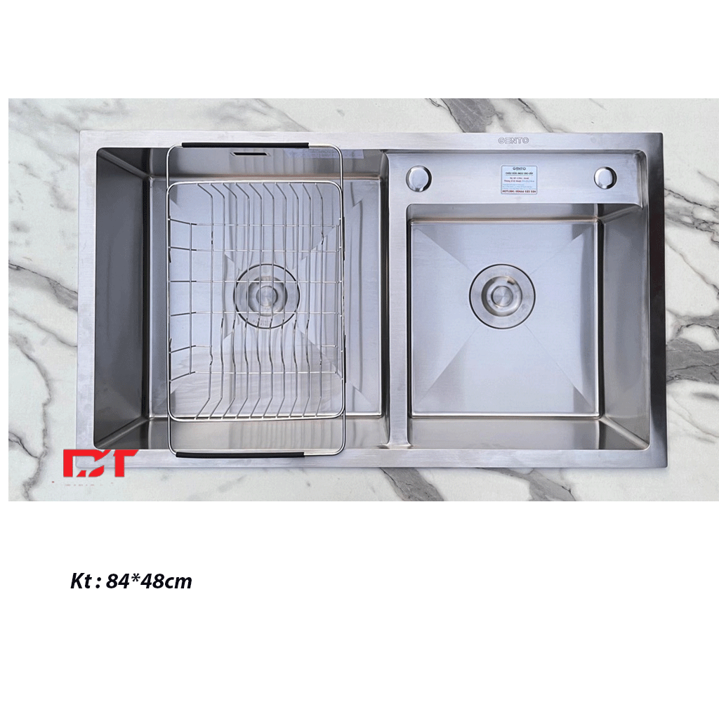 8448 Chậu rửa Gento GT04-8448S inox 304 - Ảnh 1