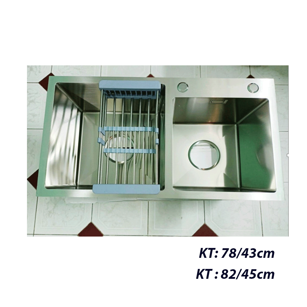 7843 Chậu rửa bát Korea 7843/8245 inox 304 - Ảnh 1
