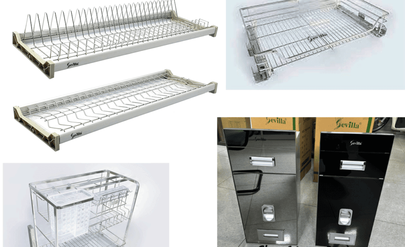 Combo PK-02C: phụ kiện tủ bếp Sevilla Inox 304 cao cấp