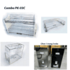 Combo PK-03C  phụ kiện tủ bếp Inox 304 cao cấp ( Giá bát nâng hạ, giá xoong nồi, giá dao thớt, thùng gạo)