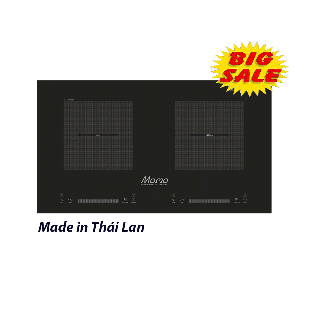 888di BẾP ĐÔI ĐIỆN TỪ SUNHOUSE MAMA MMB888DI nhập khẩu Thái Lan - Ảnh 1
