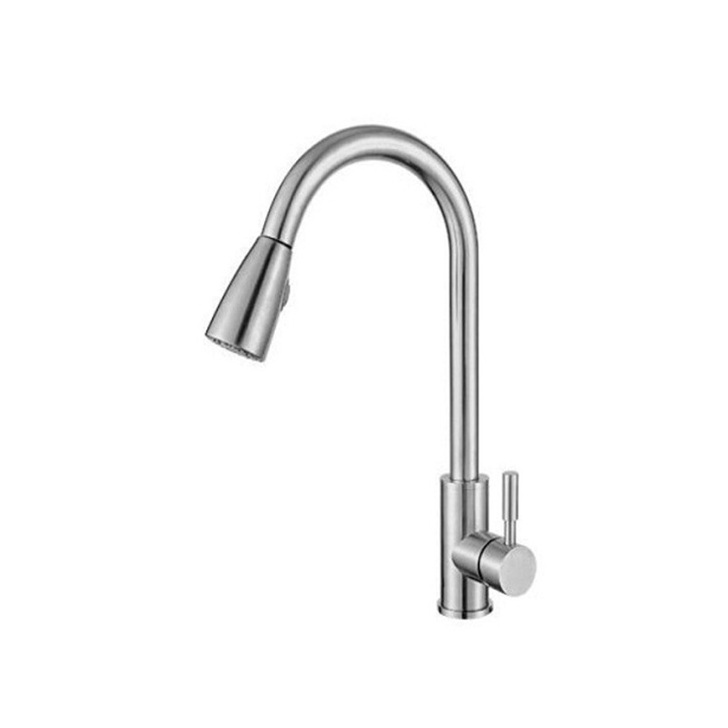 BU637 Inox 1 Vòi rửa bát Buchen BU637 Inox - Ảnh 1