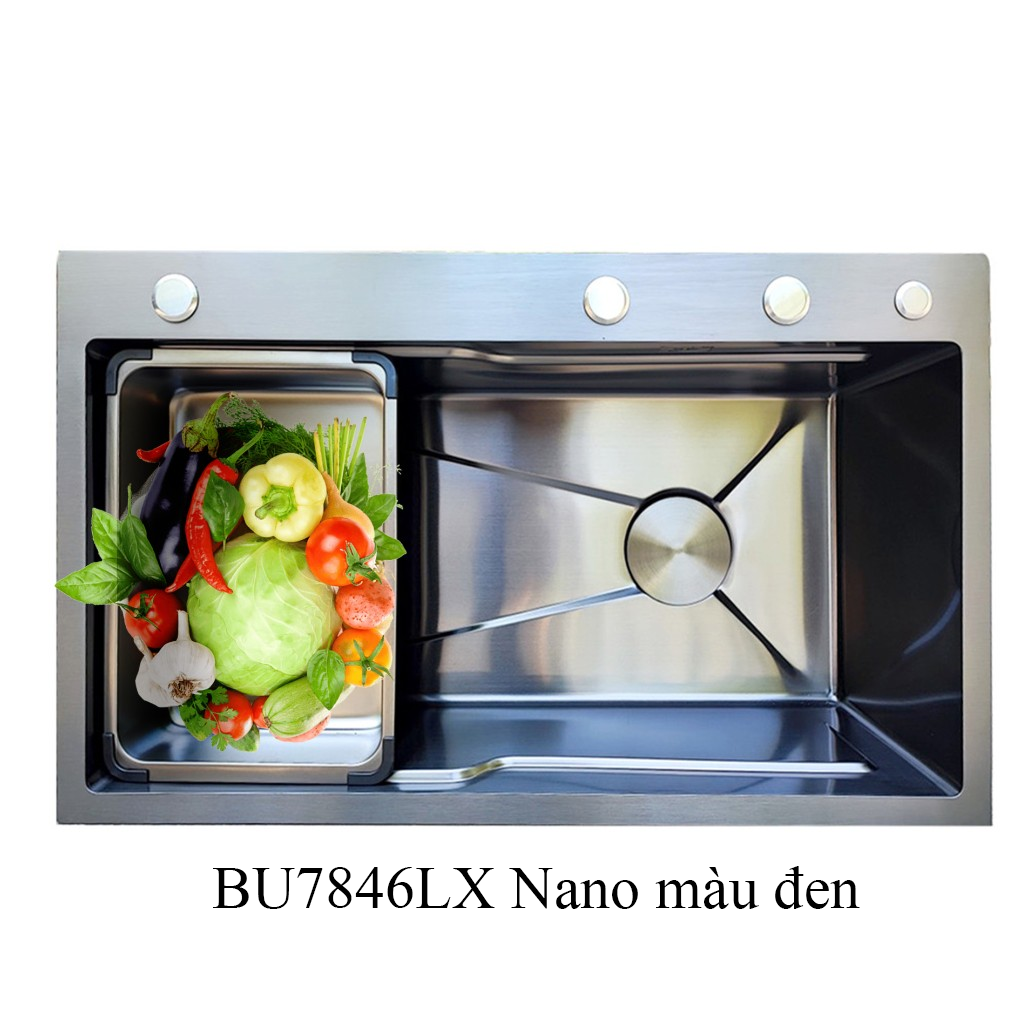 BU7846LX Nano den Chậu rửa bát Buchen BU7846LX Nano - Ảnh 1