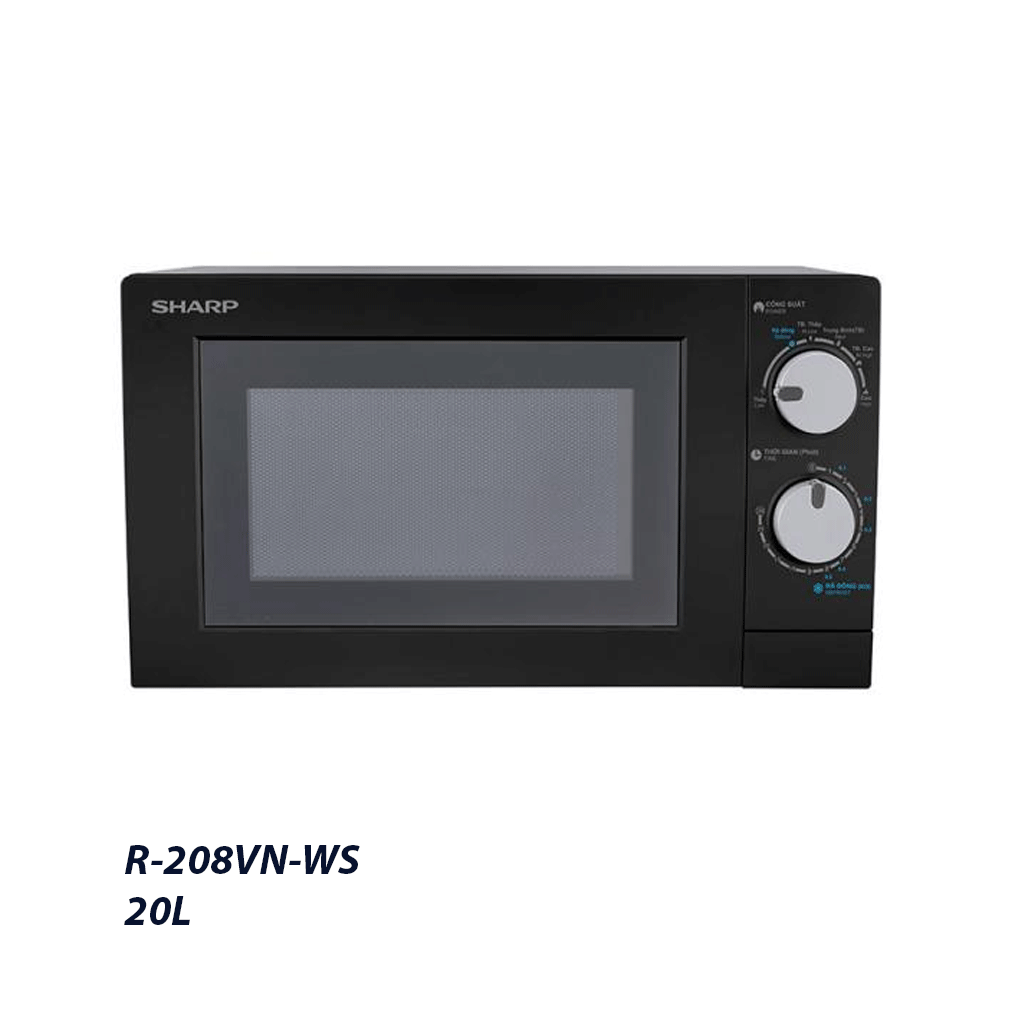 lò-vi-sóng-shap Lò vi sóng Sharp R-208VN-WS ( 20L) - Ảnh 1