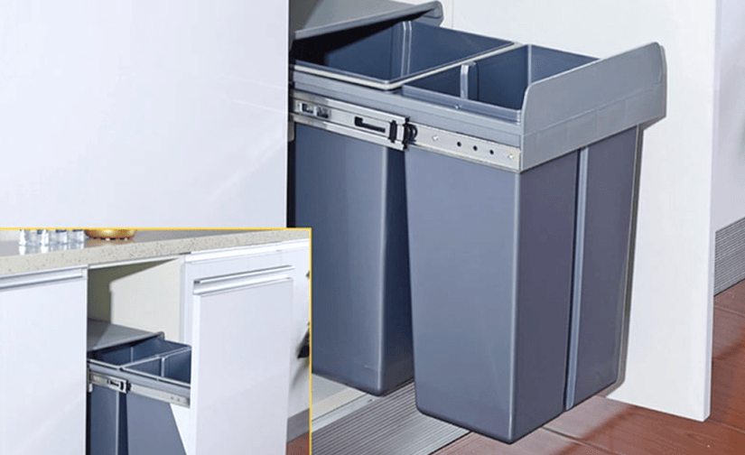 Thùng rác gắn cánh 2 ngăn Eurogold BL300