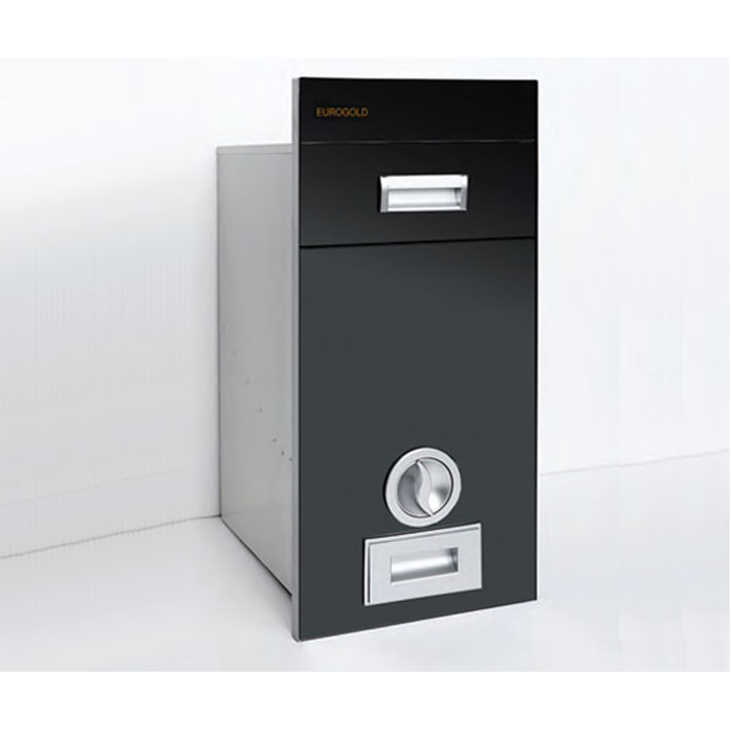 c300 den Thùng gạo mặt gương Eurogold C300 đen - Ảnh 1