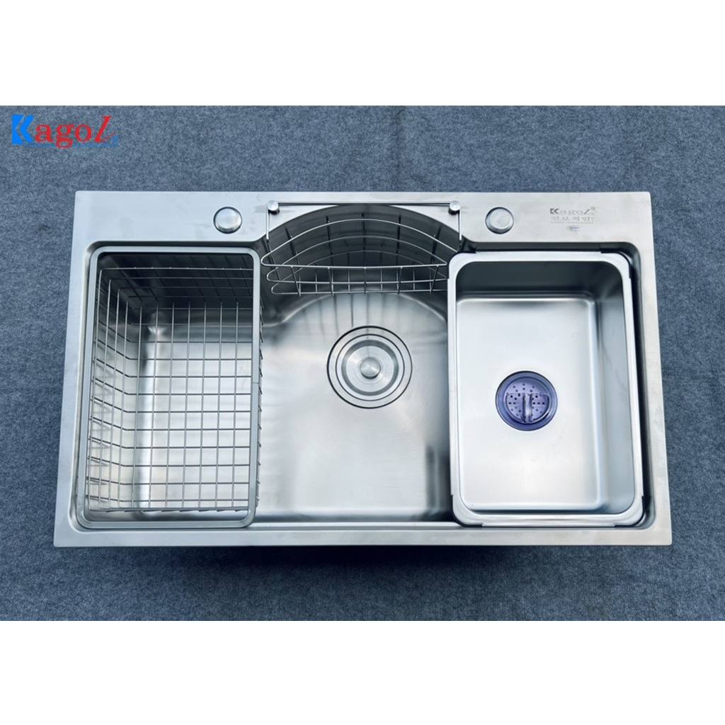 K7848-304 Chậu rửa bát đơn Kagol K7848-304 (78 x 48 cm) - Ảnh 1