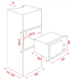 Lò vi sóng âm tủ Kaff KF-MC34L (34 lít) - Ảnh 4