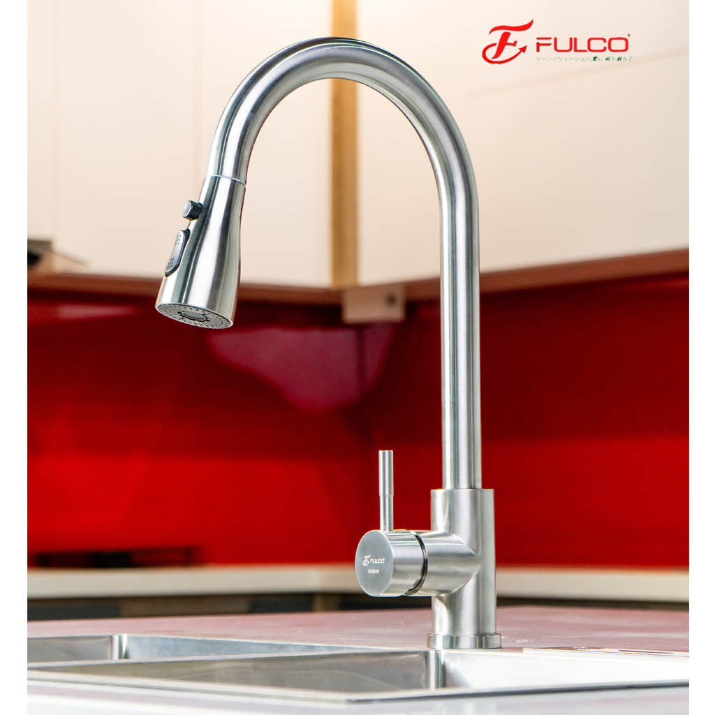 f66 Vòi rửa bát rút dây Fulco F66 - Ảnh 1