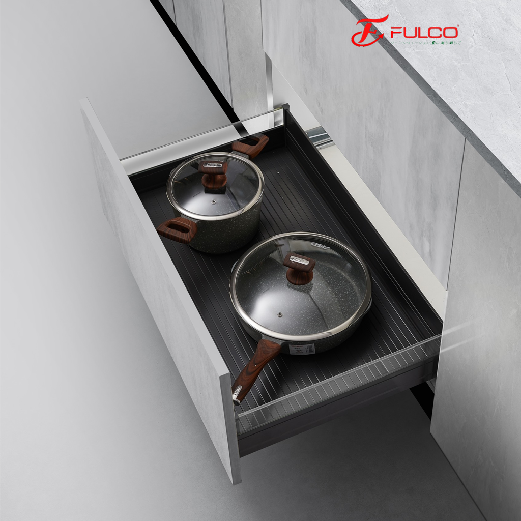 fca05-X Giá xoong nồi tủ dưới phủ nano xám 5 lớp Fulco FCA05-X - Ảnh 1