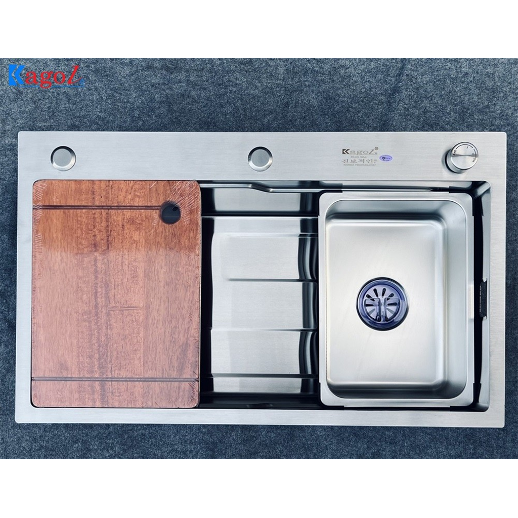 k7545x Chậu rửa bát đơn Kagol K7545X - Ảnh 1