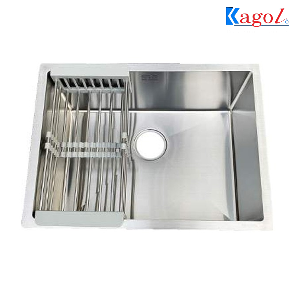 ka6045 Chậu rửa bát đơn âm bàn đá Kagol K6045 (60 x 45cm) - Ảnh 1