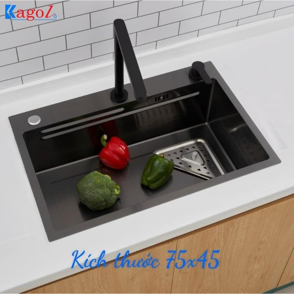 knd7545 Chậu rửa bát đơn Kagol KND7545 (75 x 45cm) - Ảnh 1