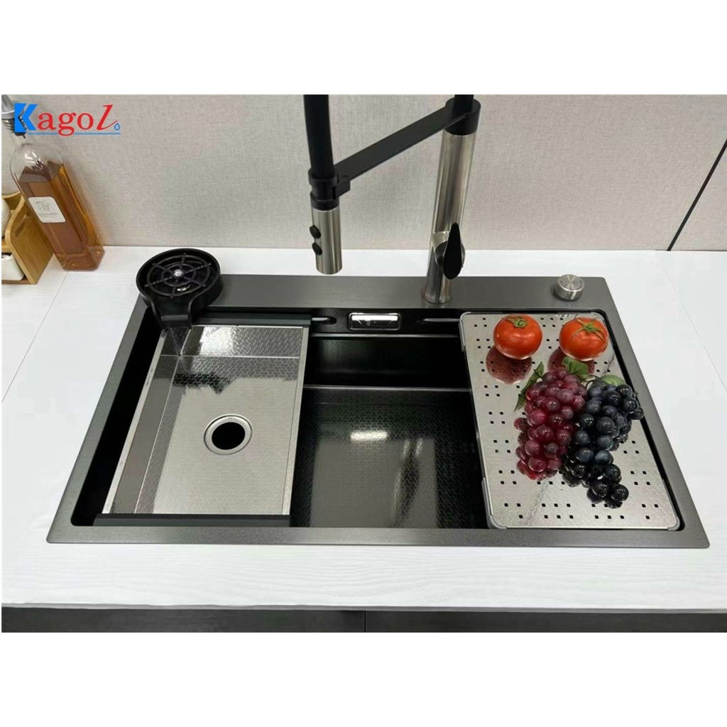knd8046 Chậu rửa bát đơn Kagol KND8046 (80 x 46cm) - Ảnh 1