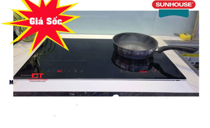 Bếp từ Sunhouse SHB9101S ( Inverter - Bo viền nhôm kính)