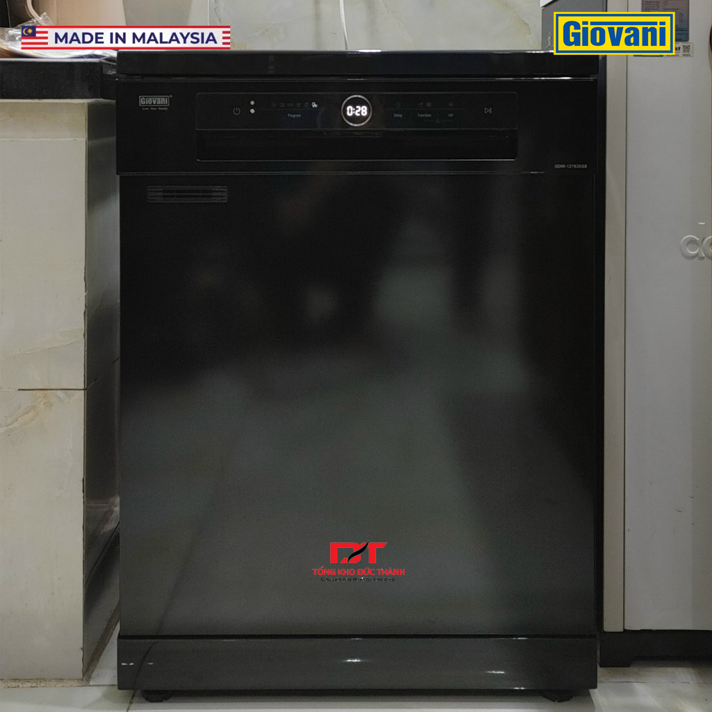 127635SB Máy rửa bát Giovani GDW-127635SB (14 bộ) - Sấy khí nóng, diệt khuẩn UV - Ảnh 1