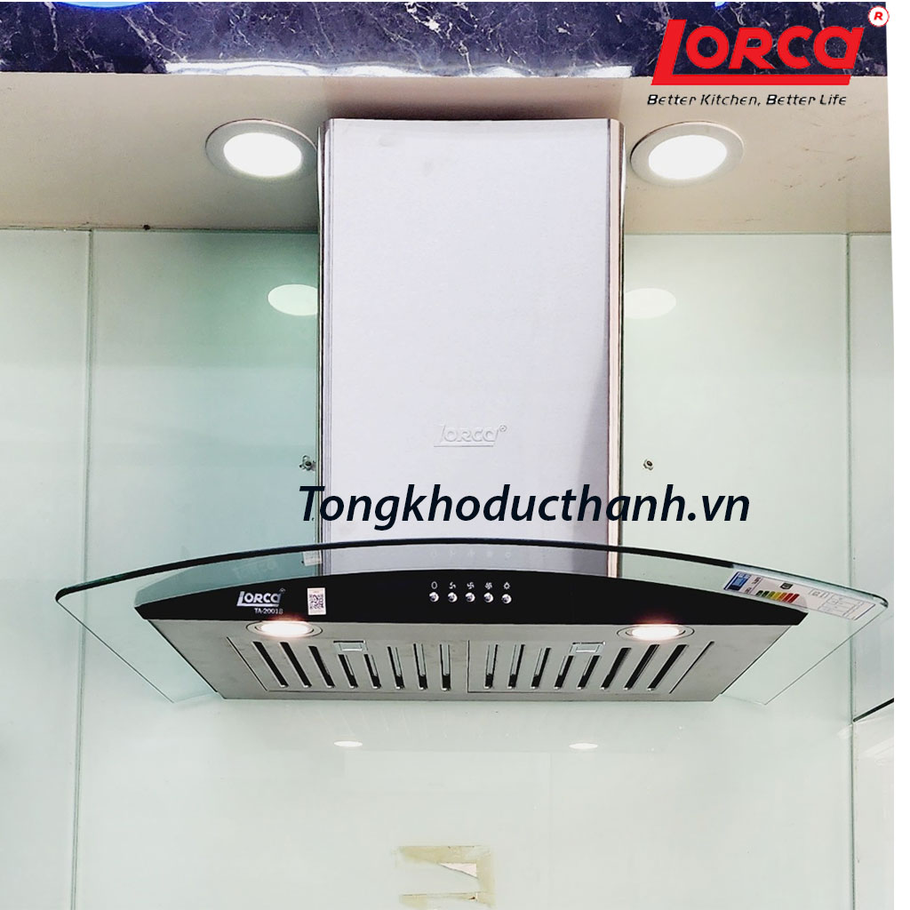 2001b Máy hút mùi Lorca TA-2001B - 70cm ( mẫu mới) công suất 1.200m3, độ ồn thấp - Ảnh 1