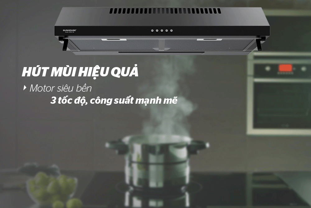Máy hút mùi Sunhouse SHB 6118B - ảnh 3