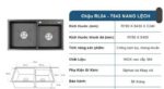 Bộ Combo Chậu Roslerer RL04-7843 nano cân và Vòi Roslerer RL 688 Greey - Ảnh 2