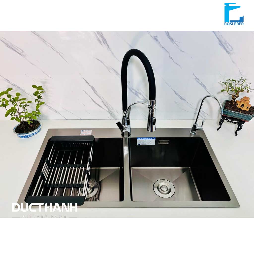 7843-nano-cân Bộ Combo Chậu Roslerer RL04-8245 nano cân và Vòi Roslerer RL909 Black - Ảnh 1