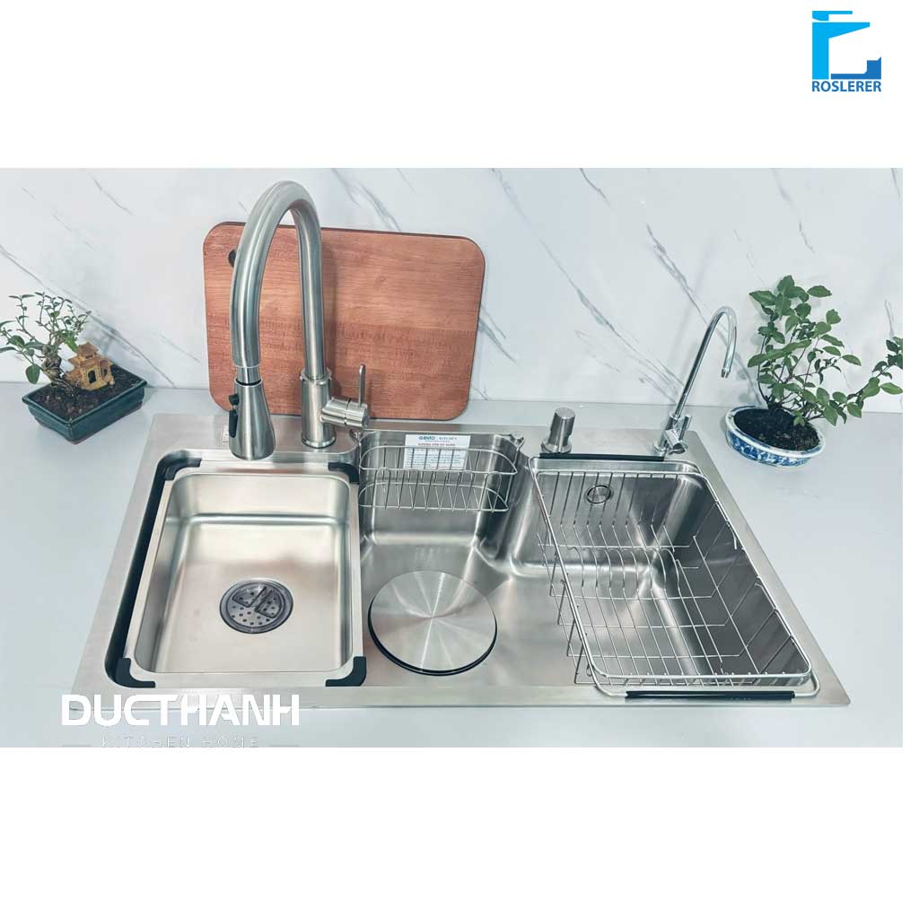 8048 Chậu rửa bát Gento GT04-8048 inox 304 - Ảnh 1