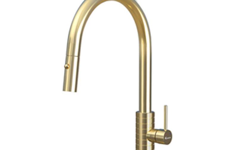 Vòi rửa bát Knox dây rút Venice Gold