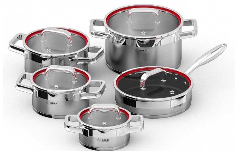 Bộ nồi từ Arber inox AN05RED-MAX