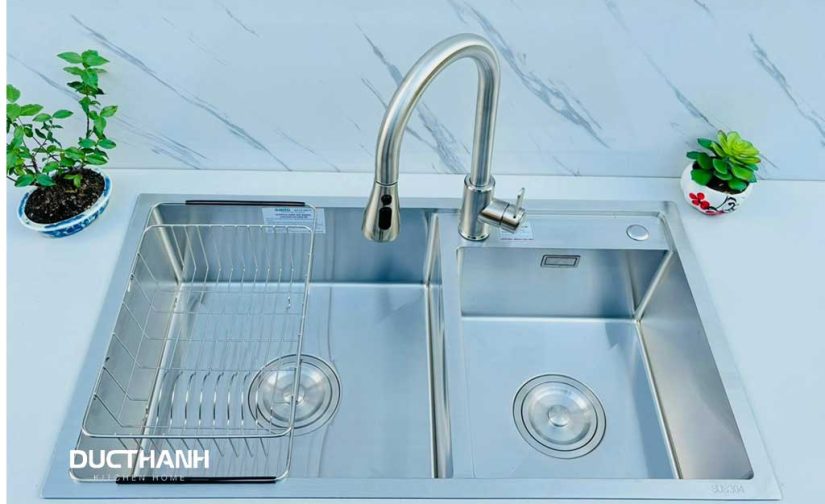 Chậu Gento 2 hố cân Inox 304 GT04-8448S