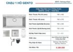 Chậu rửa bát Gento Inox chống xước GT04-7848 New và vòi rút vuông - Ảnh 4