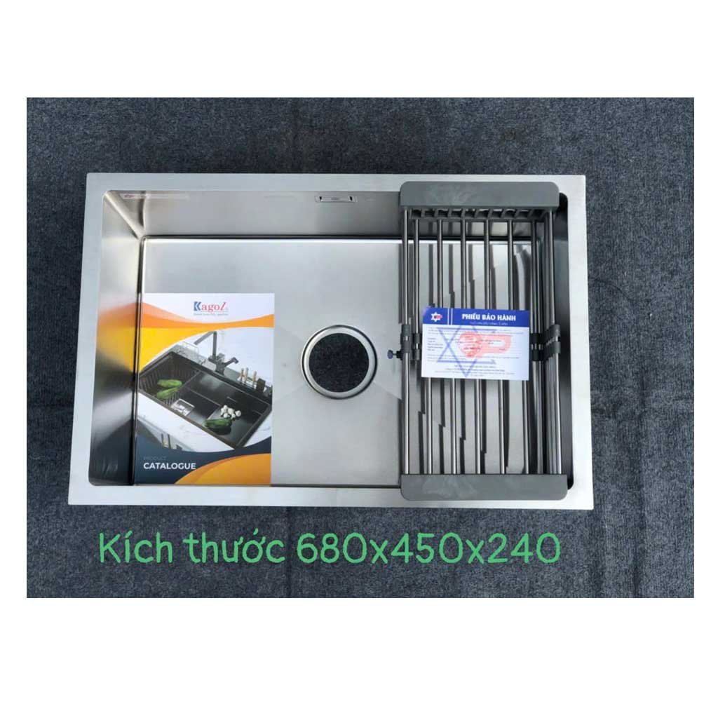 6845 Chậu rửa bát Kagol âm toàn phần (Kt 68*45) - Ảnh 1
