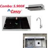 Combo Bộ bếp hút mùi Canzy chậu vòi