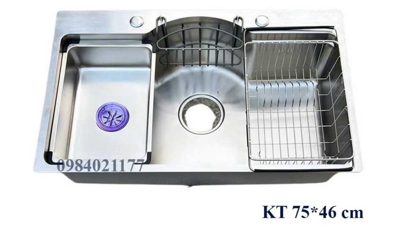 Chậu đúc Kobesi 7546 Inox 304 ( KT 75*46cm)