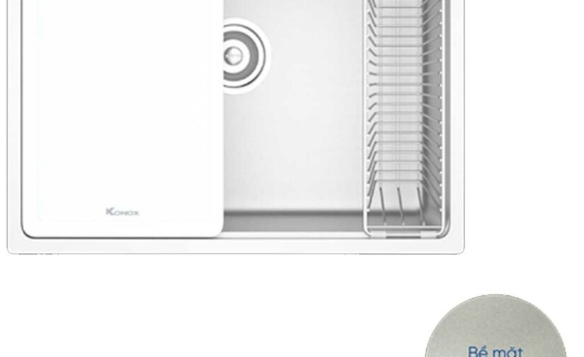 Chậu rửa bát Konox phong cách Nhật bề mặt mịn Tari 6448SM