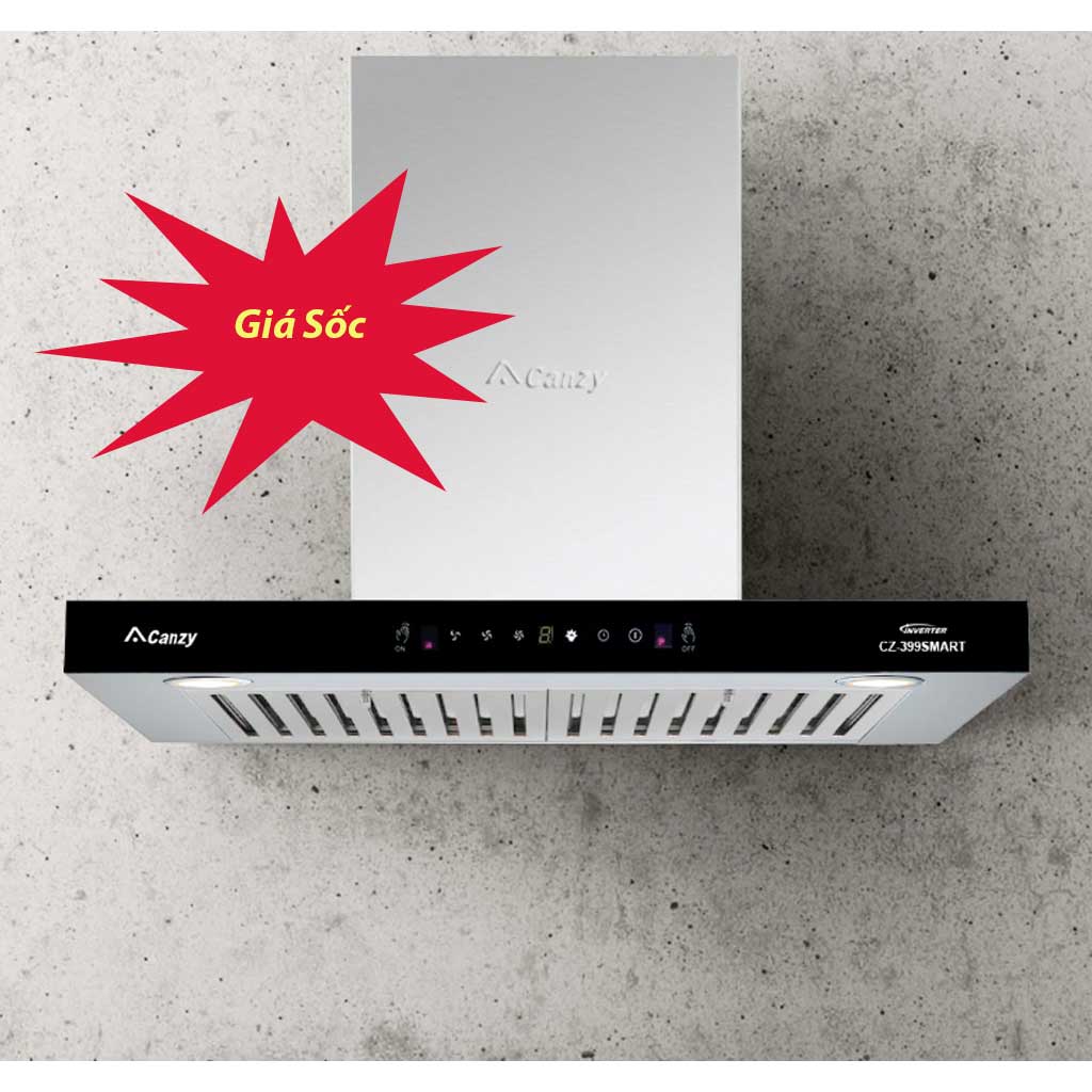 399 Máy hút mùi Canzy CZ-399 SMART công suất 1.400m3, sâu 45cm - Ảnh 1