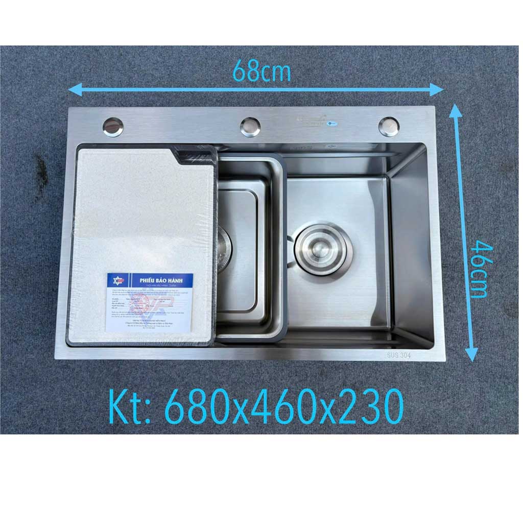 6846 Chậu rửa bát Kagol 6846 inox 304 - Ảnh 1