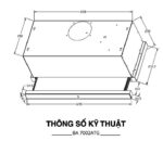 Máy hút mùi âm tủ BlanC BA 7002ATG công suất 1.800m3 - Ảnh 4