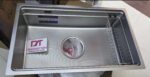 Chậu rửa bát Moomton M7644 SUS304 inox chống xước - Ảnh 3