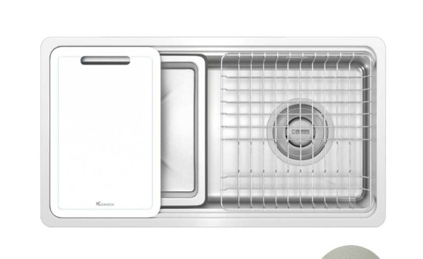 Chậu rửa bát Konox phong cách Nhật bề mặt mịn Tari 780SM