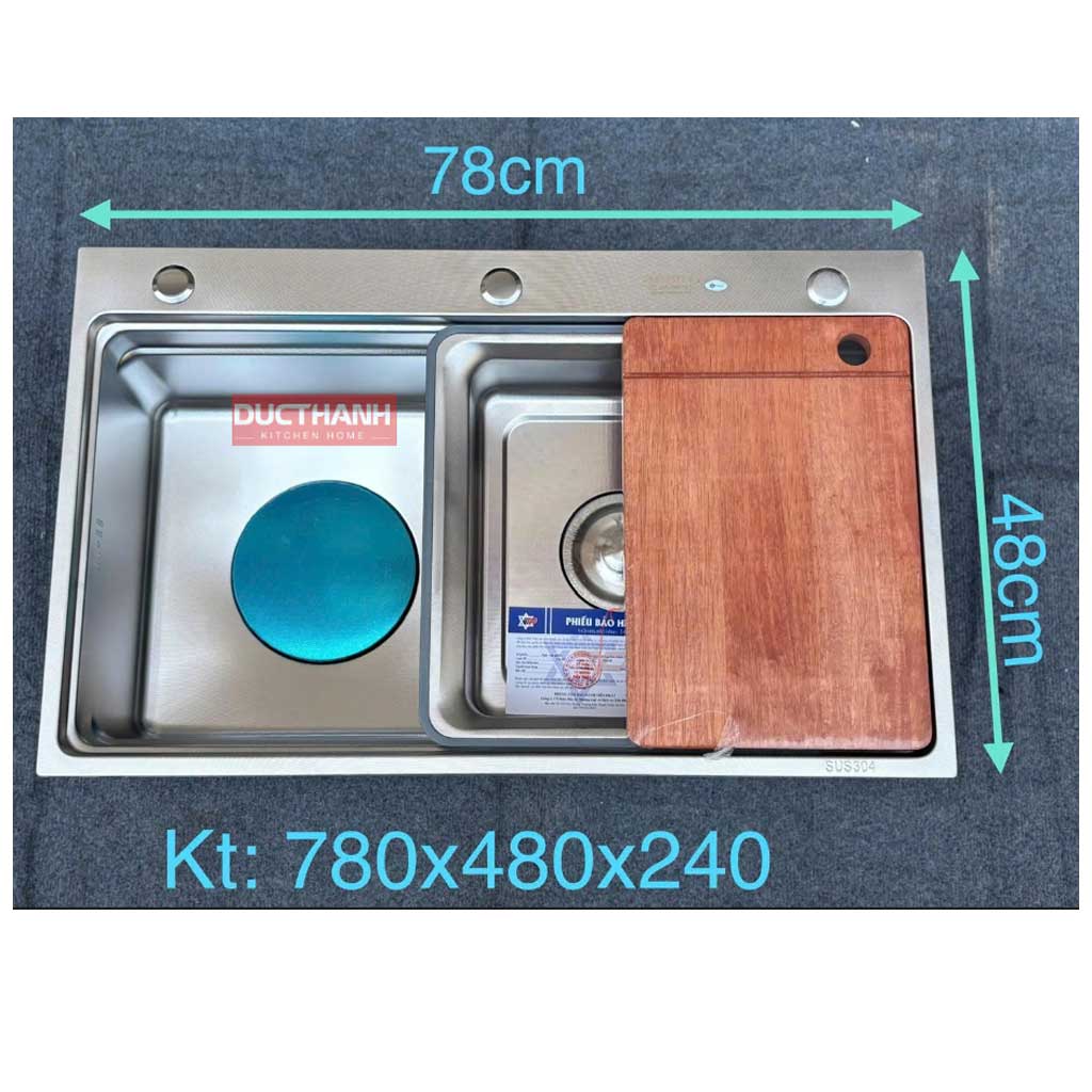 7848 Chậu rửa bát Kagol 7848 inox 304 - Ảnh 1