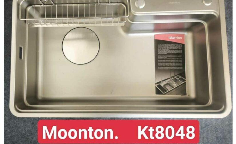 Chậu rửa bát Moomton M8048 inox SUS304 vân sần chống xước