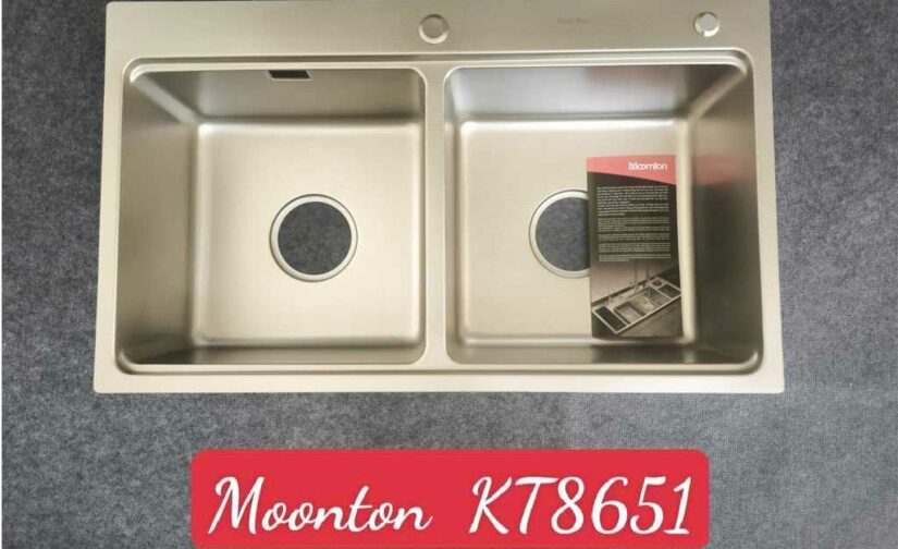 Chậu rửa bát Moomton M8651 SUS304 inox chống xước