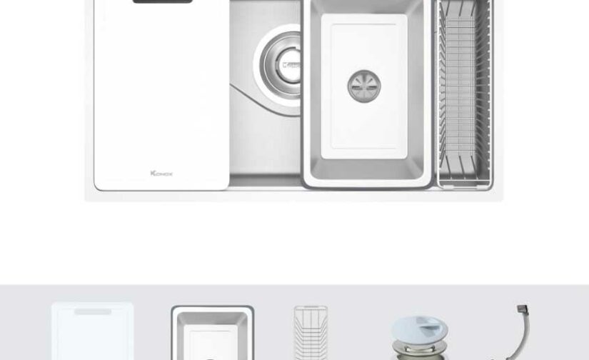 Chậu rửa bát Konox phong cách Nhật bề mặt mịn Tari 8748SM