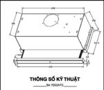 Máy hút mùi âm tủ BlanC BA 7002ATG công suất 1.800m3 - Ảnh 4