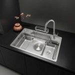 Chậu rửa bát Moomton M7848 inox SUS304 vân sần chống xước - Ảnh 2