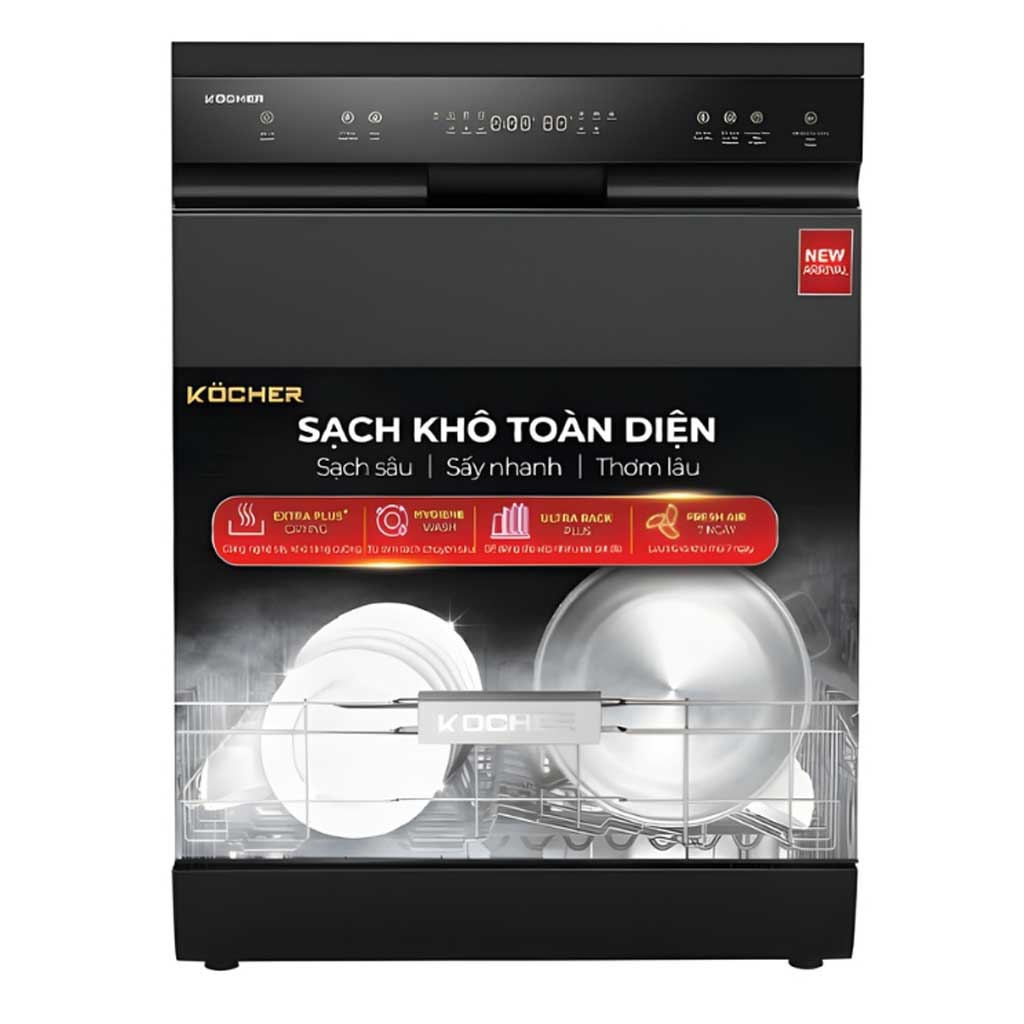 Máy-rửa-bát-Kocher-X15B Máy rửa bát Kocher X15B (17 bộ) - Ảnh 1