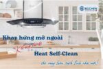 Máy hút mùi kính cong Buchen BU85HS Clean tự động làm sạch mô tơ - Ảnh 2