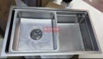 Chậu rửa bát Moomton M7644 SUS304 inox chống xước - Ảnh 2