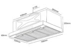 Hút mùi Kocher âm tủ TURBO X3D-350T - Ảnh 2